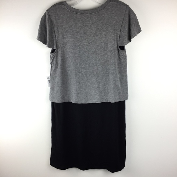 NWT Kensie Gray Black Jersey Dress Small - Picture 4 of 7